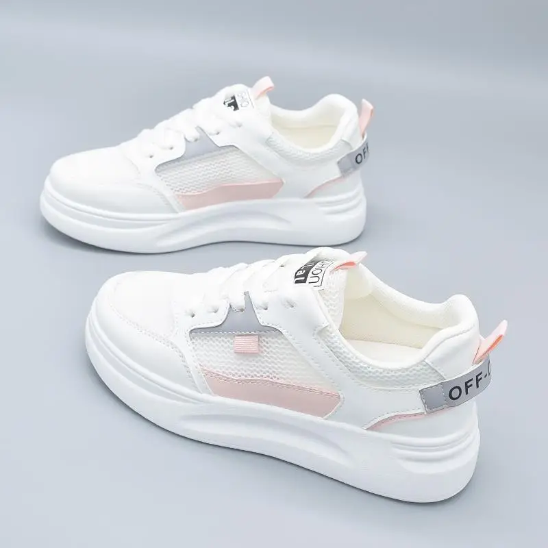 Women's White Chunky Sneakers 2022 Spring Casual Sports — feature 11