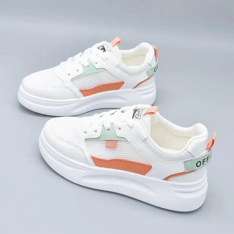 Women's White Chunky Sneakers 2022 Spring Casual Sports — feature 13