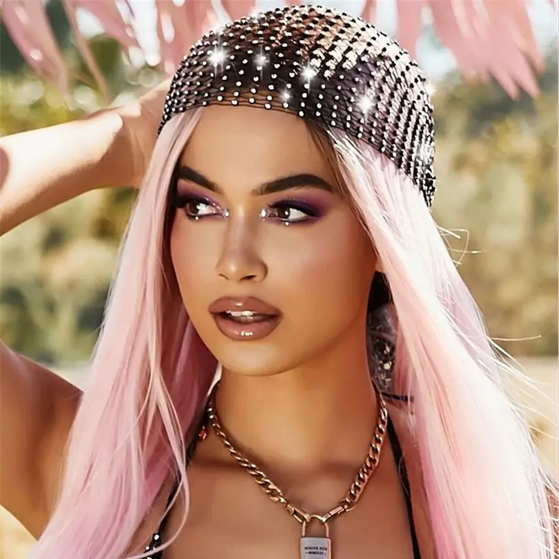 Aliexpress Summer Hollow Mesh Veil with Crystal Tassel
