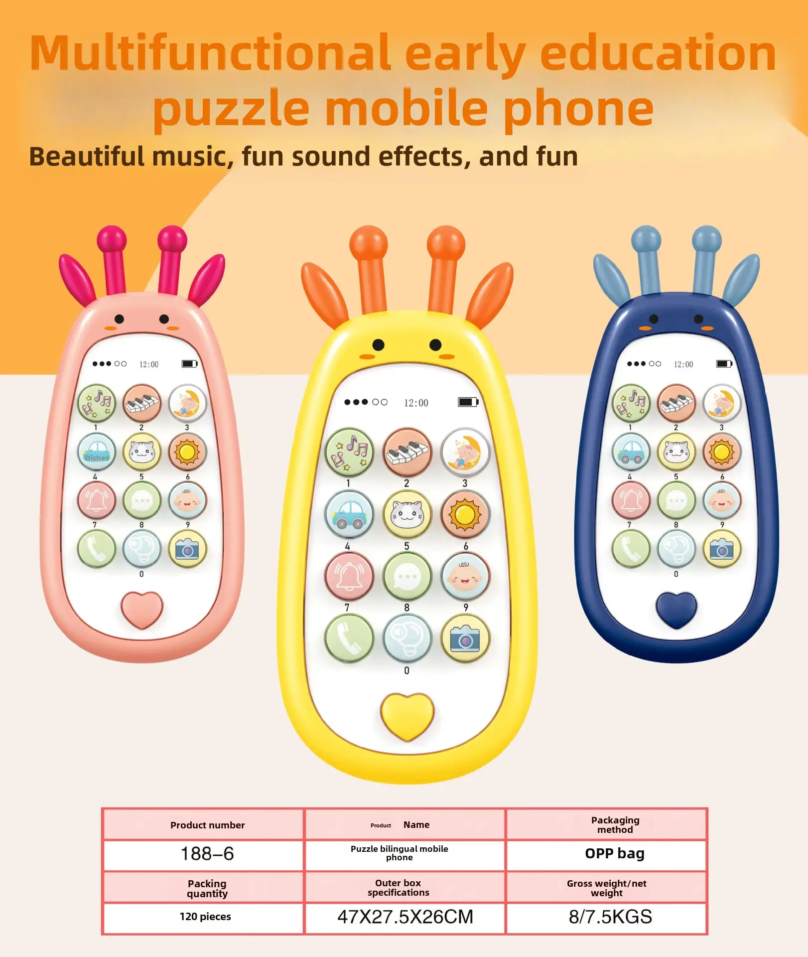Baby Mobile Phone Toys for Kids Music Early Education - Image 11
