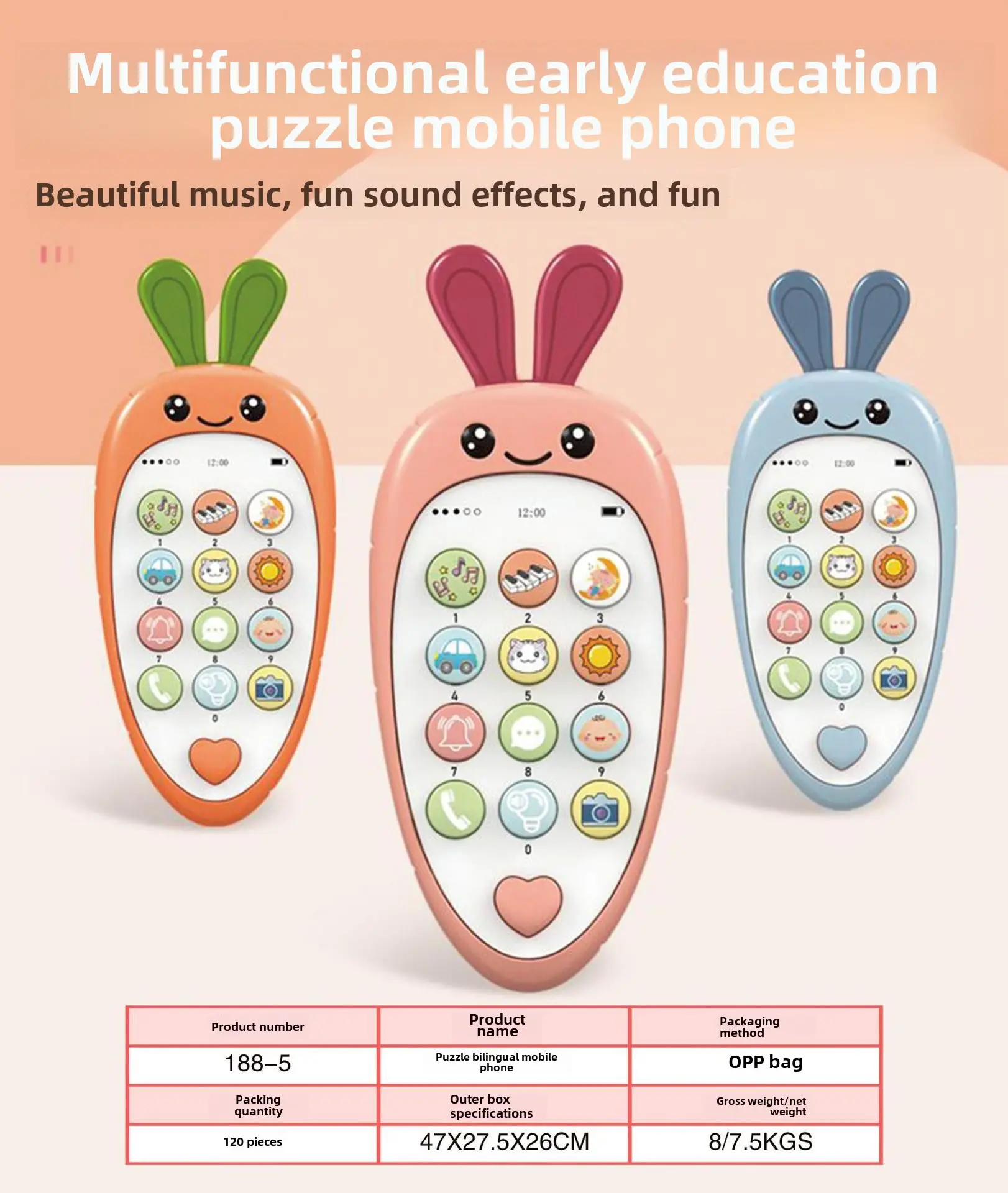 Baby Mobile Phone Toys for Kids Music Early Education - Image 7