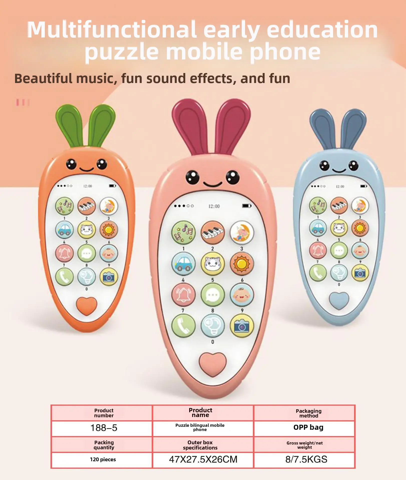 Baby Mobile Phone Toys for Kids Music Early Education - Image 8