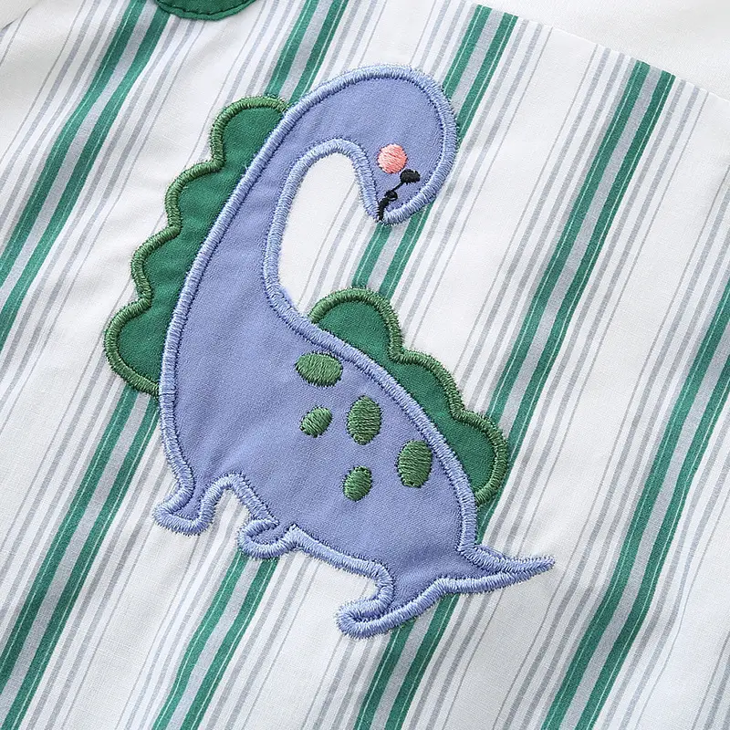 Baby Green Striped Hare Pants for Boys 2802 - Image 3
