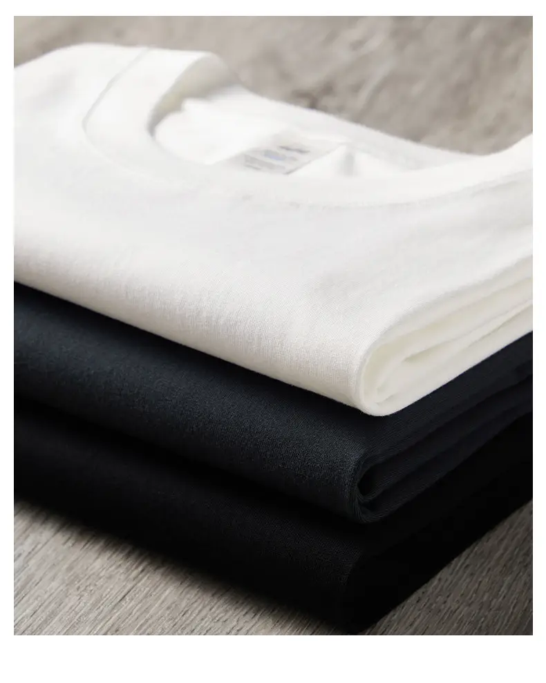 Men's Pure Cotton Black Sleeveless Vest — feature 7