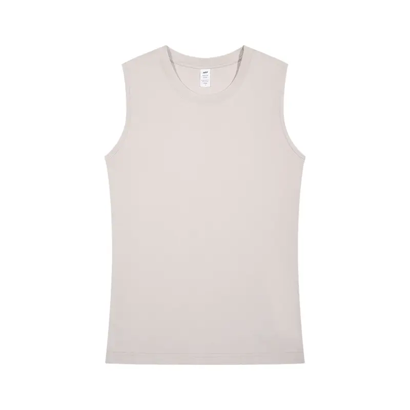 Men's Pure Cotton Black Sleeveless Vest - Image 5