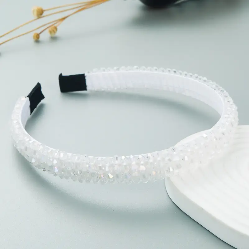 Crystal Hair Hoop Yellow European Style - Image 17