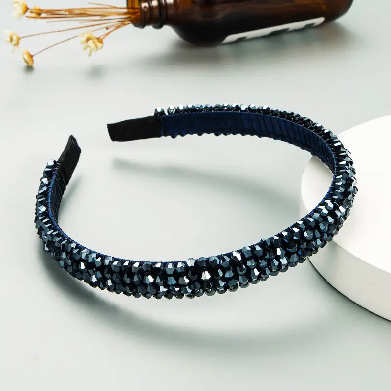 Crystal Hair Hoop Yellow European Style - Image 9