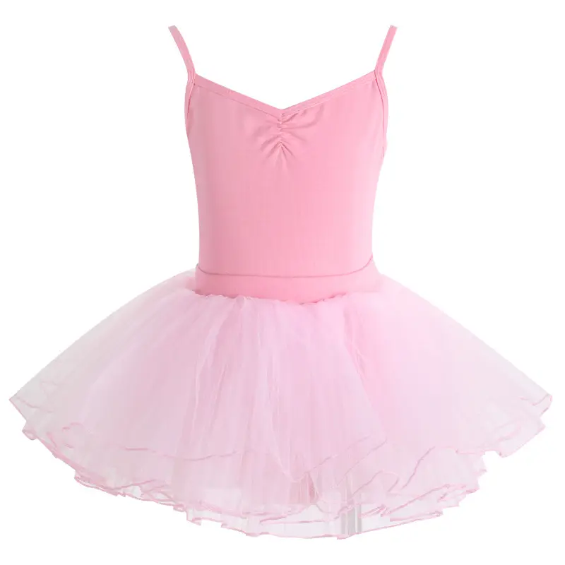 Pink Cotton Bralette for Girls Summer Gymnastics - Image 5