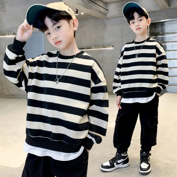 Boys Sweatshirt Spring 2025 Green White Graphic - Image 15