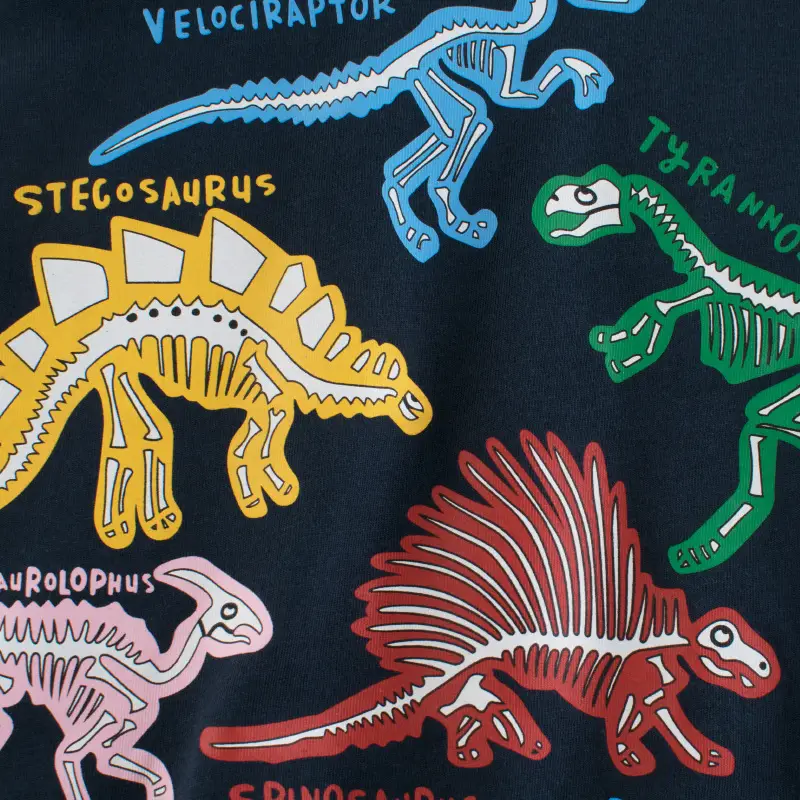 Kids Dinosaur T-Shirt Black 2026 Summer Boys - Image 2