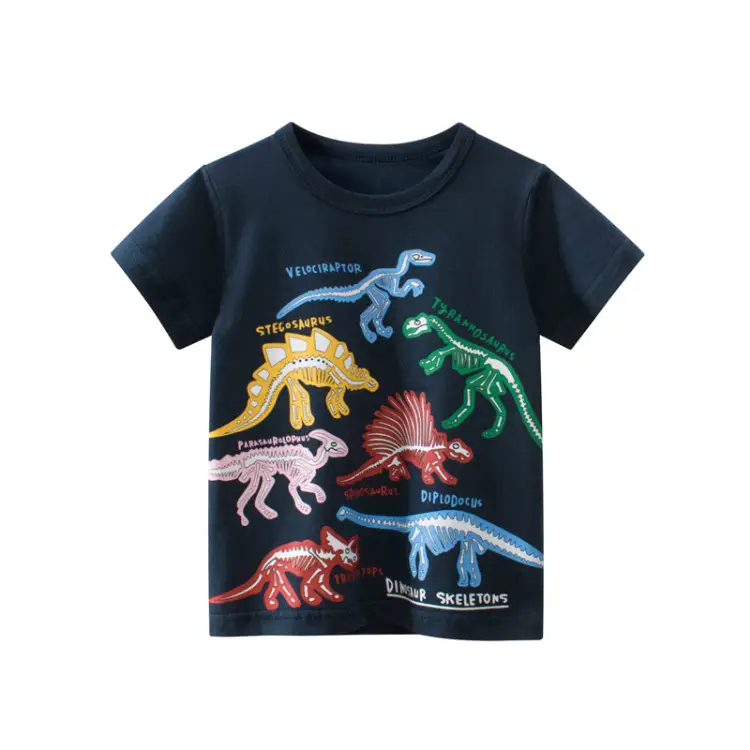 Kids Dinosaur T-Shirt Black 2026 Summer Boys - Image 5