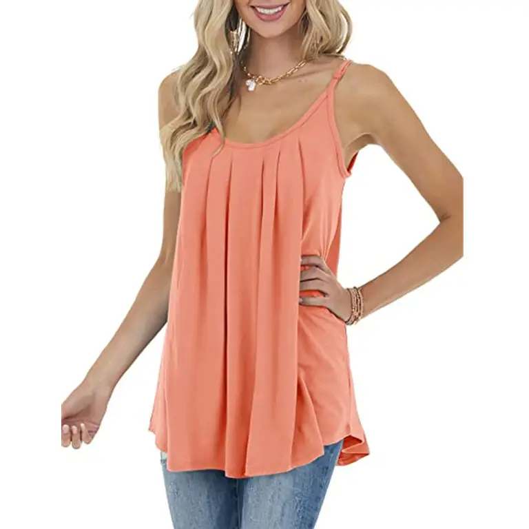 Women's Mint Green Pleated Keyhole Top Casual Summer