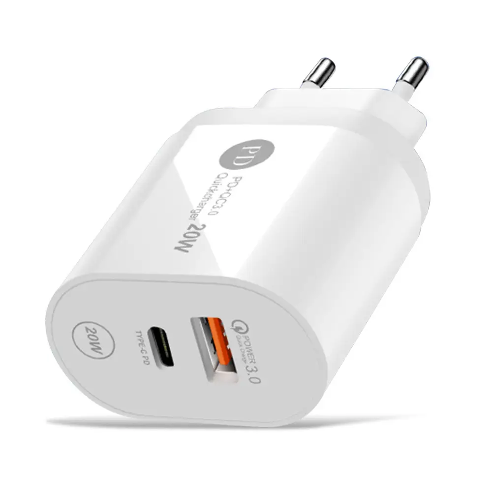 12W PD Mobile Charger 2.4A Type-C European Adapter