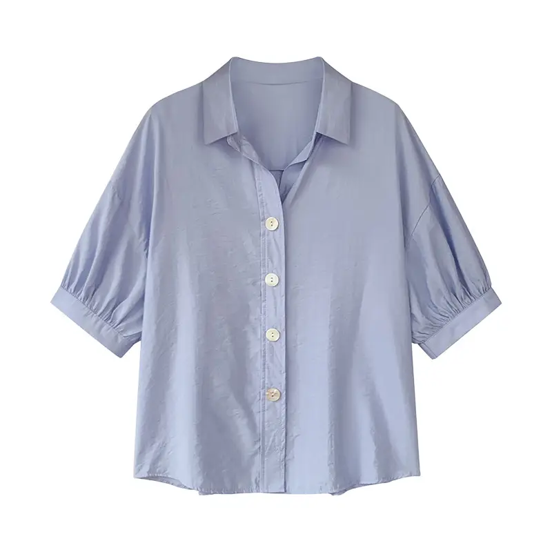 Women's 2023 Summer Loose Flesh-Covering Shirt - Image 8