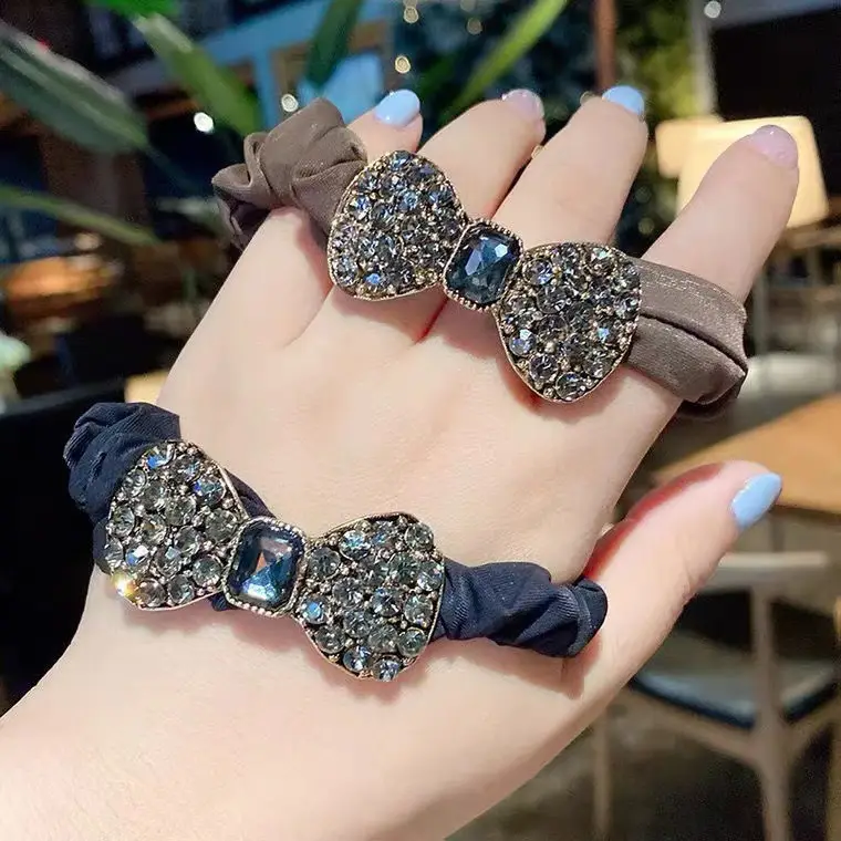 Black Korean Bow Hairband Set for Women - Image 6