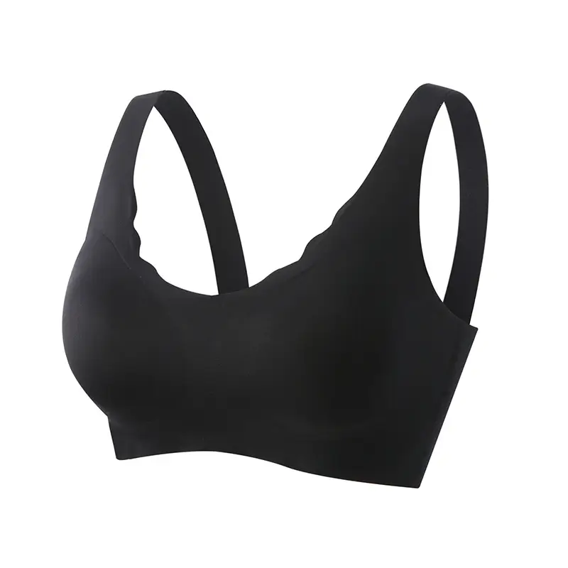 Summer Ouyang Nana Seamless Fixed Cup No Steel Ring Gathering Underwear Sports Vest Clouds Small Waves Bra