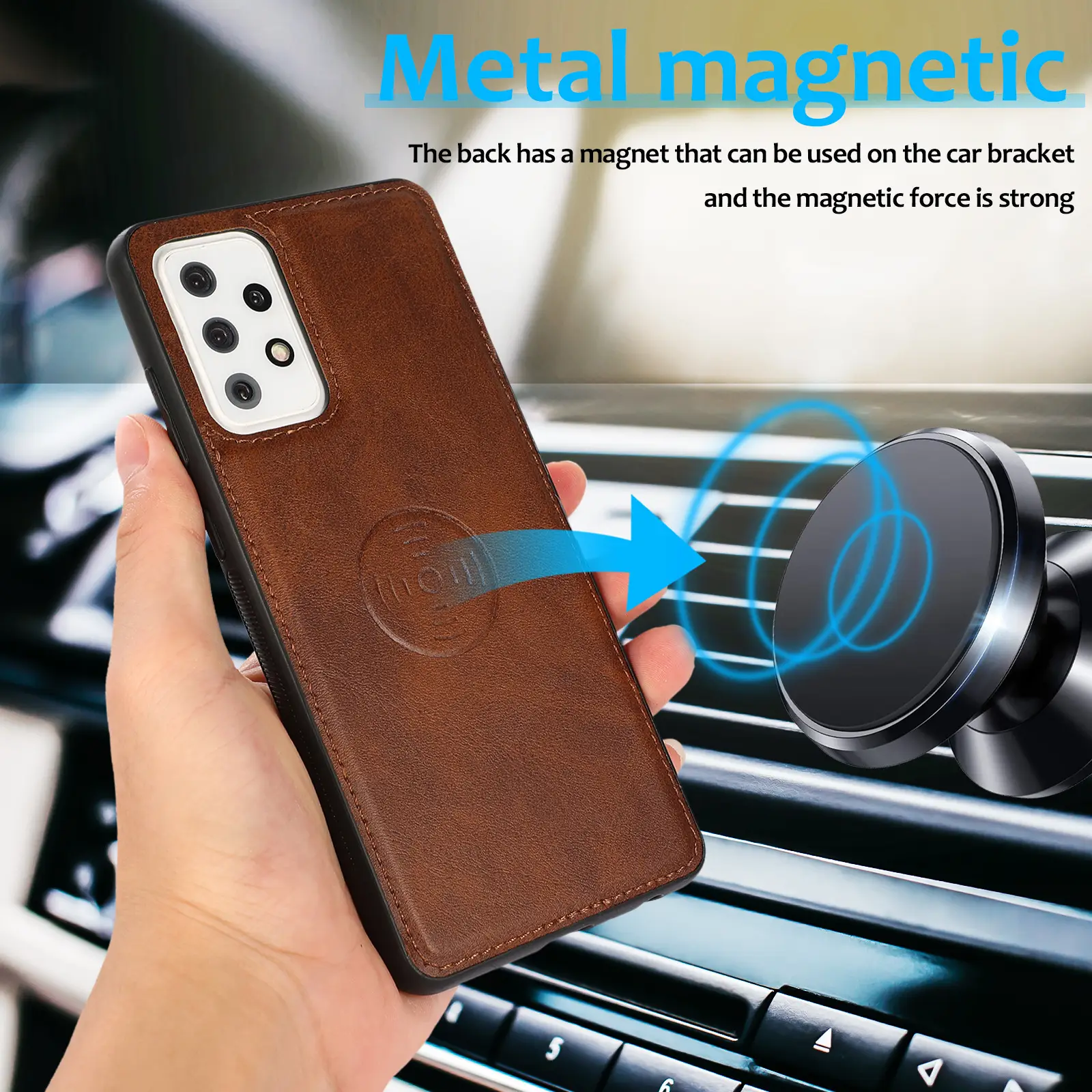 Two-in-One Leather Wallet with 4 Pockets & Smart Connect - Image 10