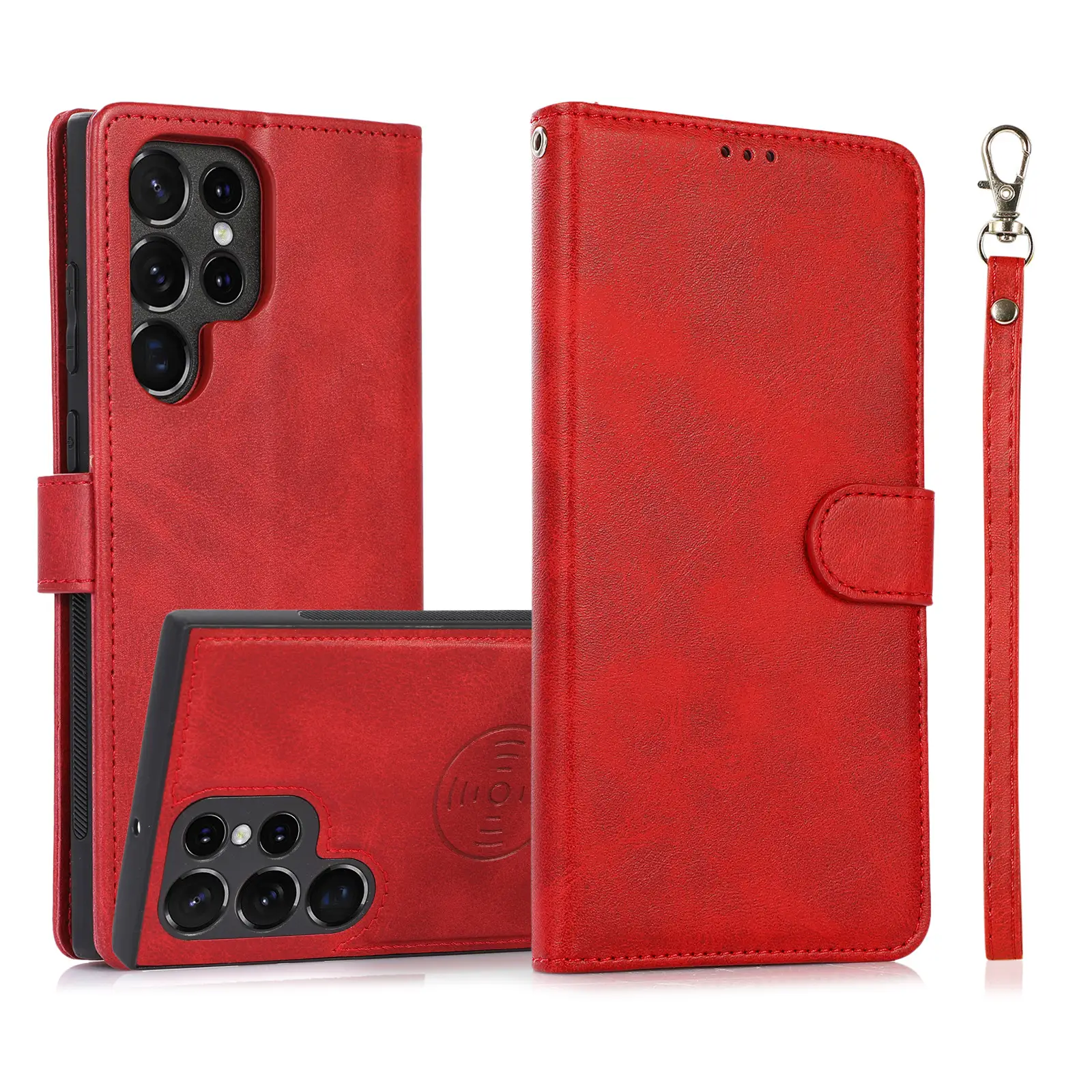 Two-in-One Leather Wallet with 4 Pockets & Smart Connect - Image 3