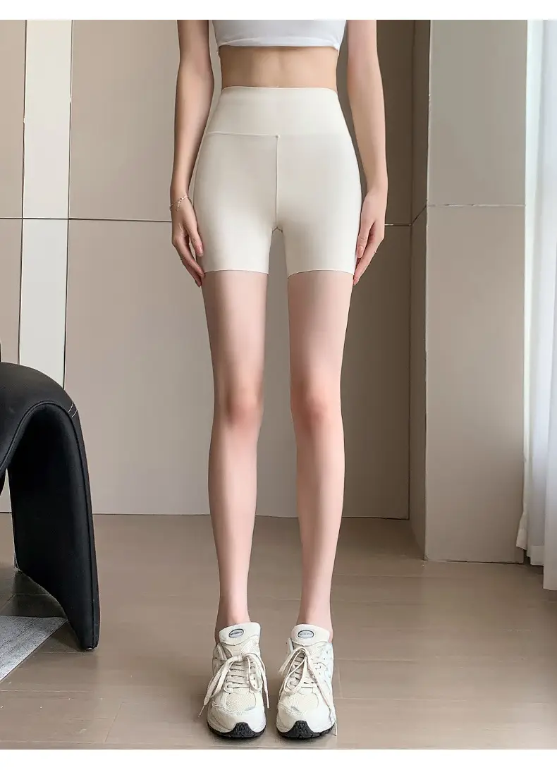 Women's Shark Skin Anti-Exposure Leggings High Waist — feature 16