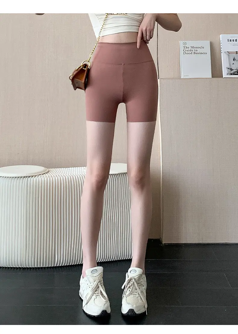 Women's Shark Skin Anti-Exposure Leggings High Waist — feature 18