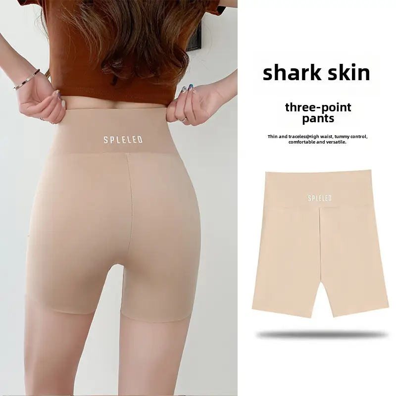 Women's Shark Skin Anti-Exposure Leggings High Waist - Image 13