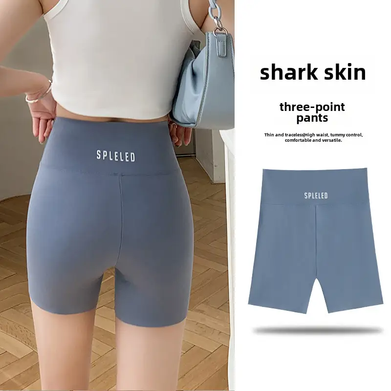 Women's Shark Skin Anti-Exposure Leggings High Waist - Image 20