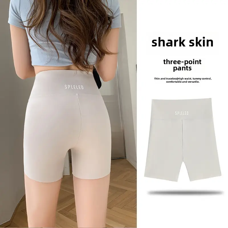 Women's Shark Skin Anti-Exposure Leggings High Waist - Image 45