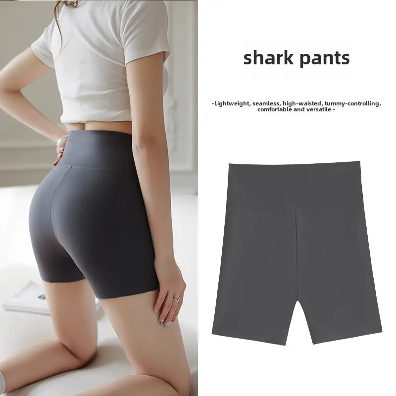 Women's Shark Skin Anti-Exposure Leggings High Waist - Image 56