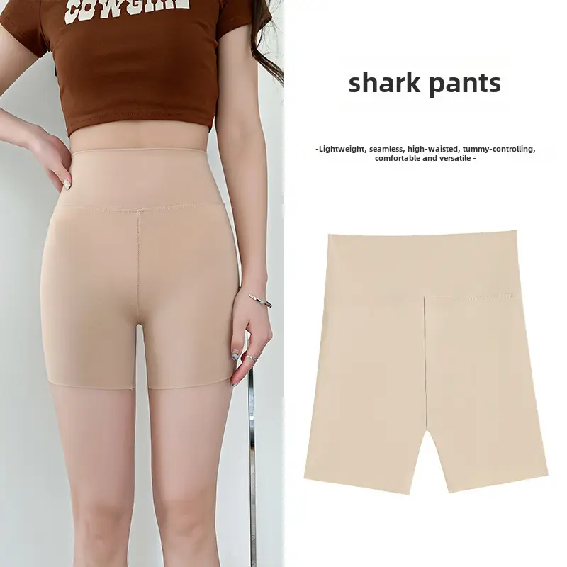 Women's Shark Skin Anti-Exposure Leggings High Waist - Image 66