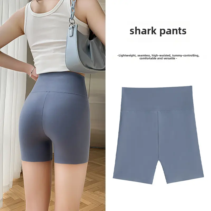 Women's Shark Skin Anti-Exposure Leggings High Waist - Image 69