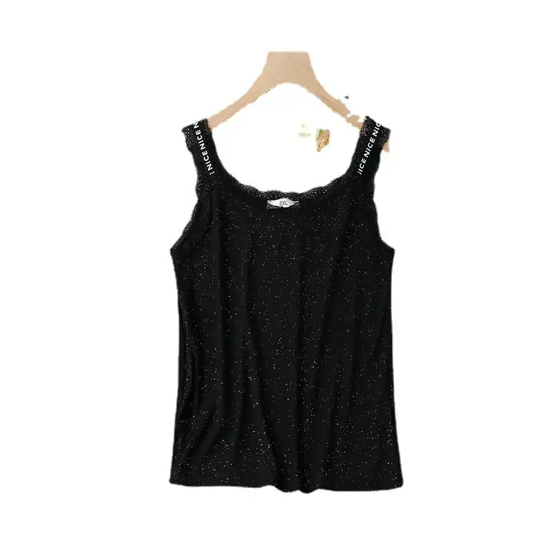 Plus Size Black Lace Camisole 2025 New Style - Image 6