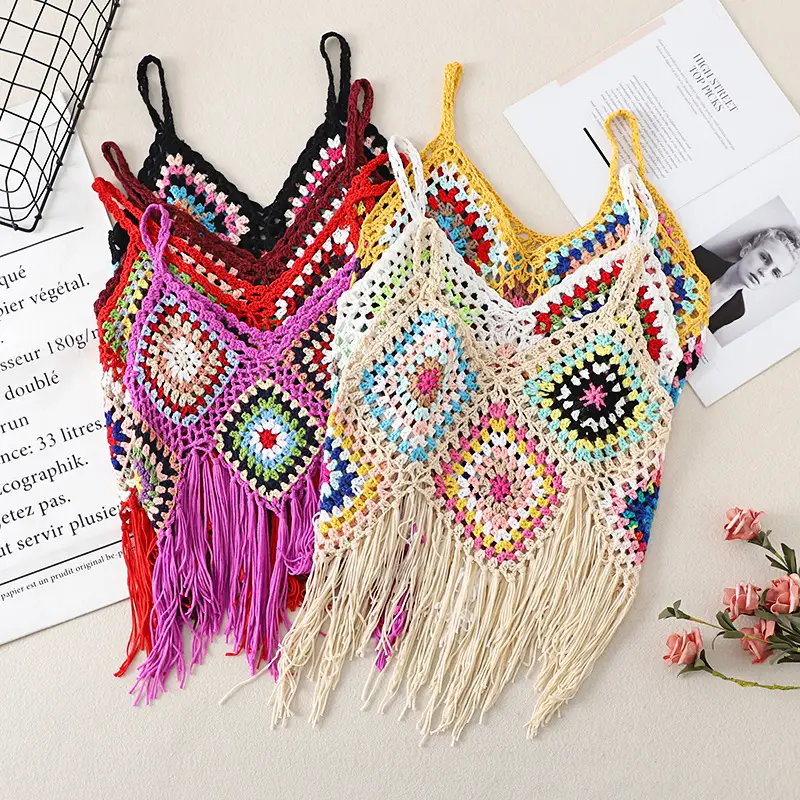 Women's Tassel Embroidered Vest Sling Summer Ethnic