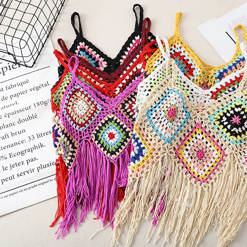 Women's Tassel Embroidered Vest Sling Summer Ethnic