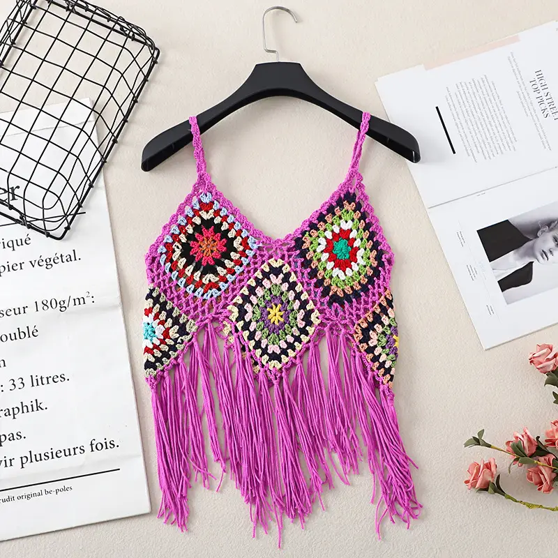 Women's Tassel Embroidered Vest Sling Summer Ethnic — feature 15