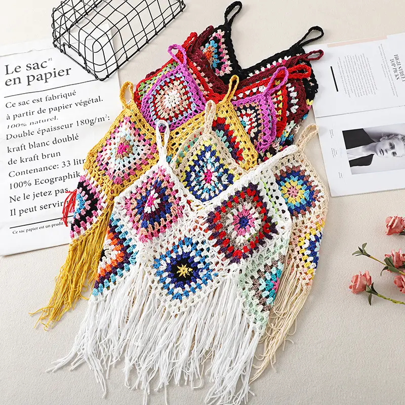 Women's Tassel Embroidered Vest Sling Summer Ethnic — feature 6