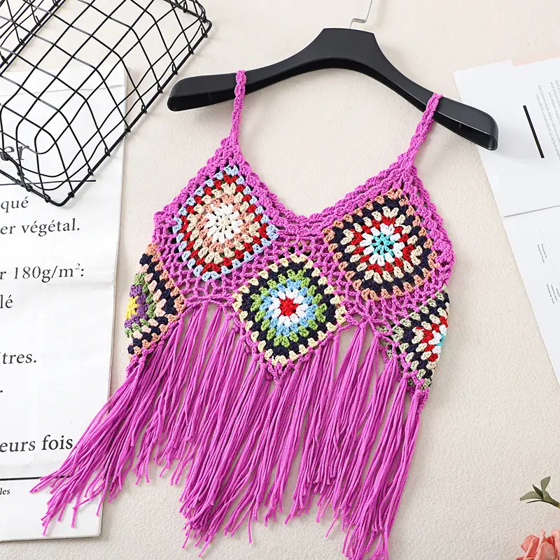 Women's Tassel Embroidered Vest Sling Summer Ethnic — feature 9