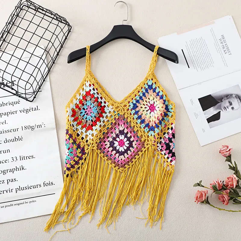 Women's Tassel Embroidered Vest Sling Summer Ethnic