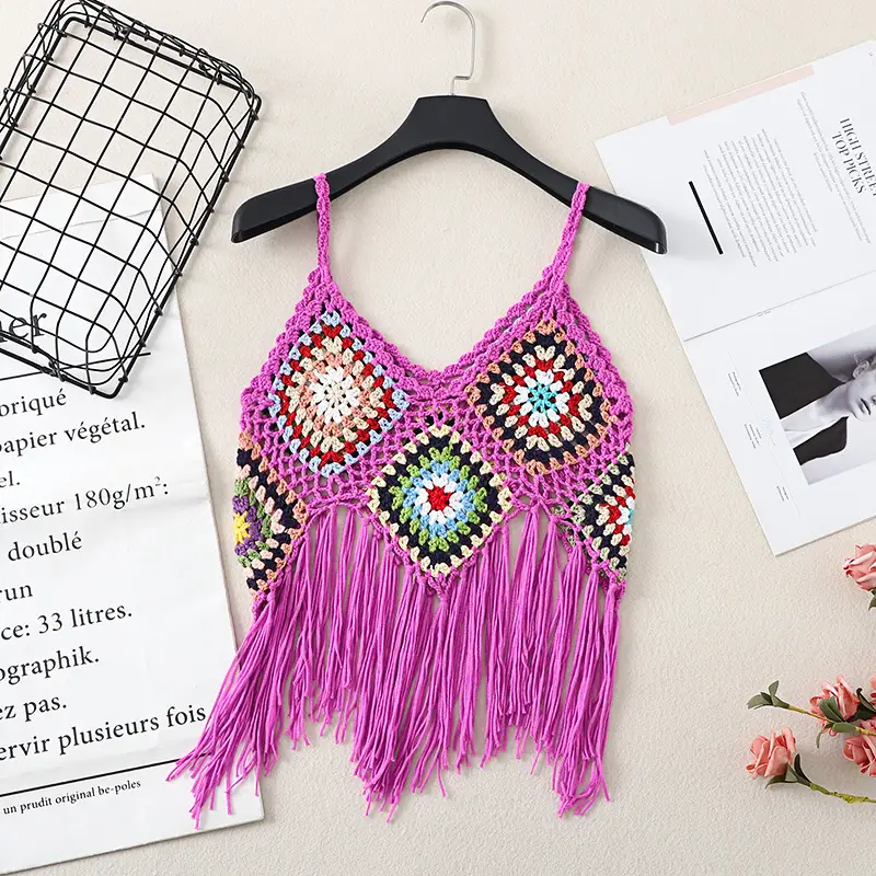 Women's Tassel Embroidered Vest Sling Summer Ethnic