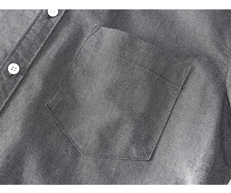 Men's Light Blue Pure Cotton Short Sleeve Shirt — feature 16