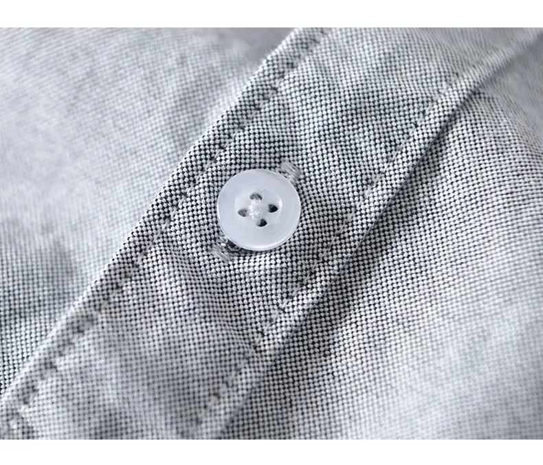 Men's Light Blue Pure Cotton Short Sleeve Shirt — feature 21