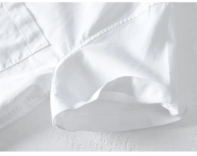 Men's Light Blue Pure Cotton Short Sleeve Shirt — feature 27