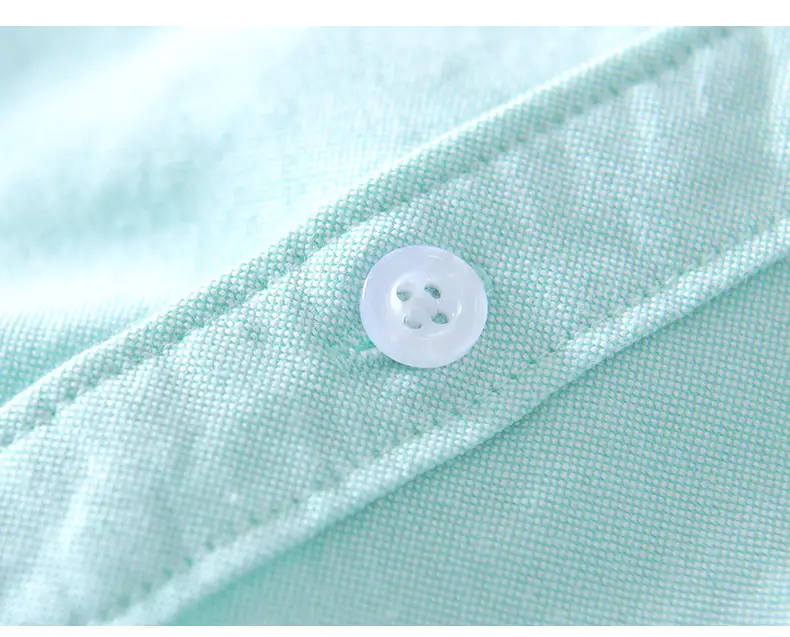 Men's Light Blue Pure Cotton Short Sleeve Shirt — feature 37