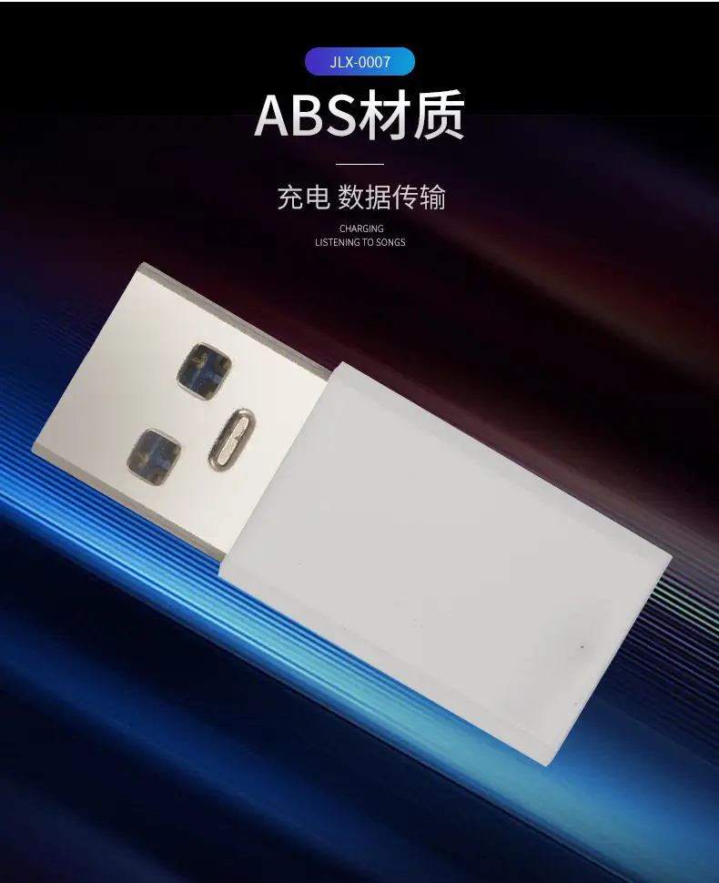 Type-C to USB30 Adapter Fast Charging Black White — feature 3