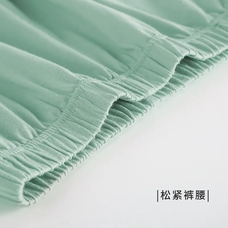 Pure Cotton Light Green Women's Shorts - Image 13