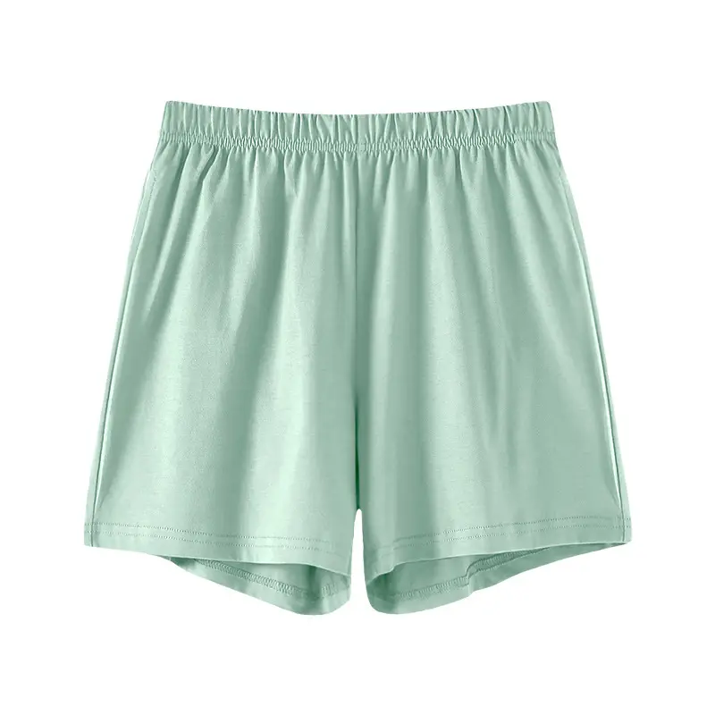 Pure Cotton Light Green Women's Shorts - Image 14