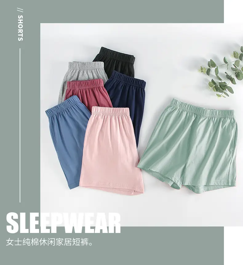 Pure Cotton Light Green Women's Shorts — feature 1