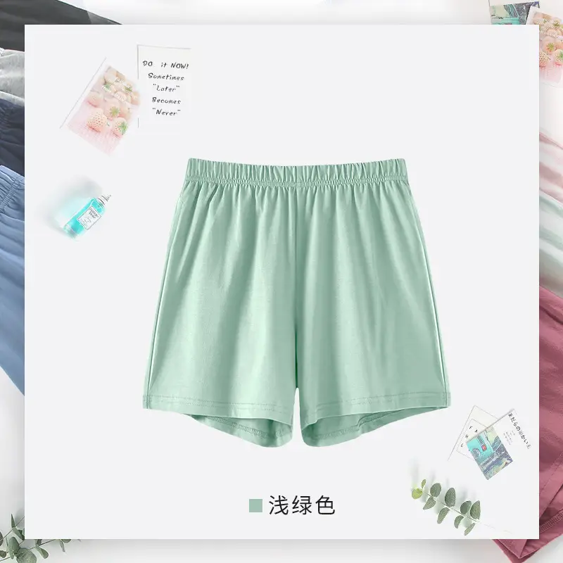 Pure Cotton Light Green Women's Shorts - Image 6