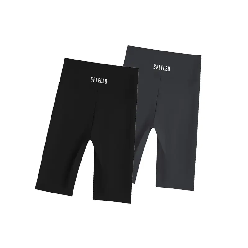 Women's Black Five Point Shark Pants Large - Image 101