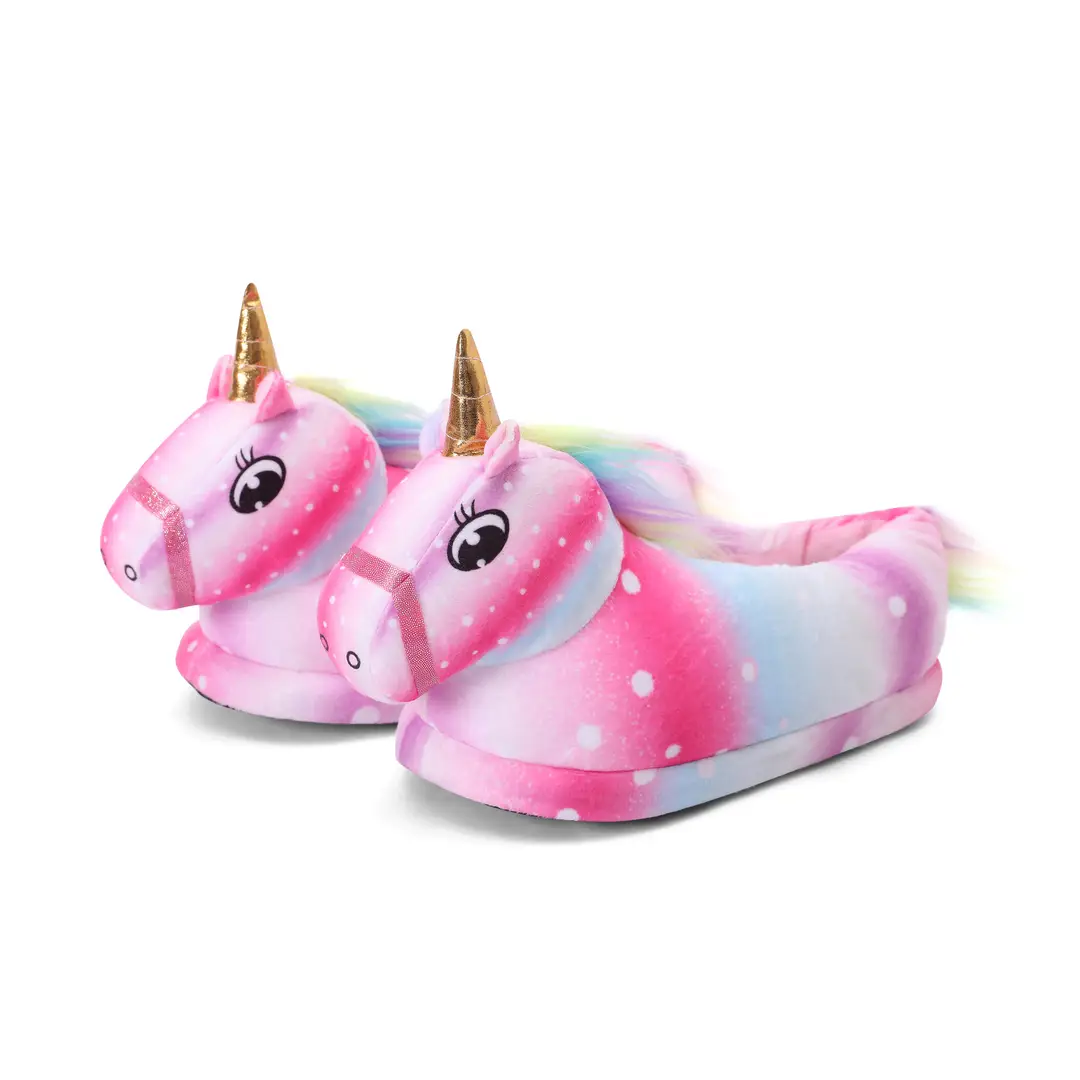 New Cartoon Pajamas Matchinging Shoes Starry Sky Pegasus Matching Shoes Autumn and Winter Bag Heel Thick Cotton Slippers Warm Home Shoes