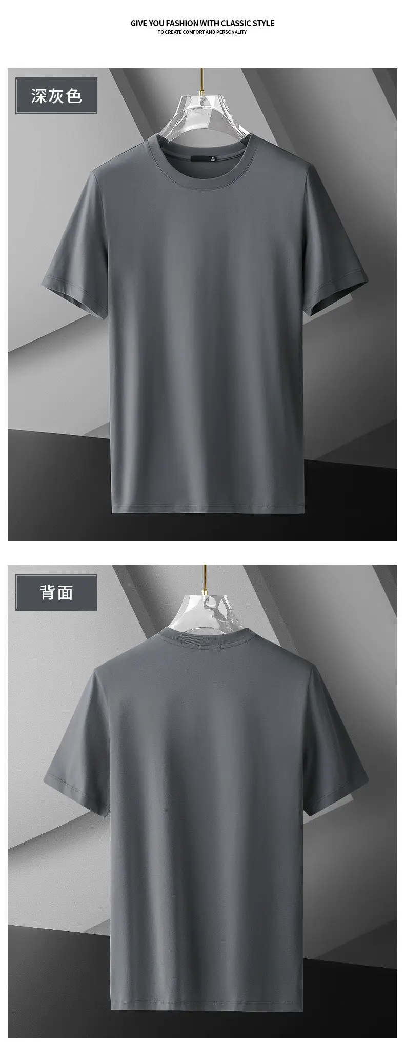 Men's Grey Liquid Ammonia T-Shirt 50 Count — feature 8